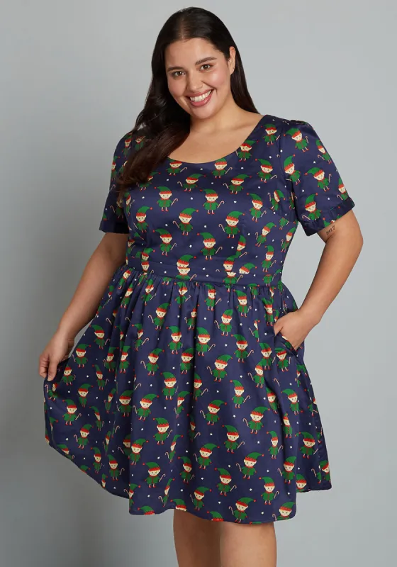 What's The Scoop? A-Line Dress sold by Modcloth