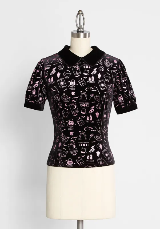 ModCloth x Collectif Oh So Spooky Top made by Collectif