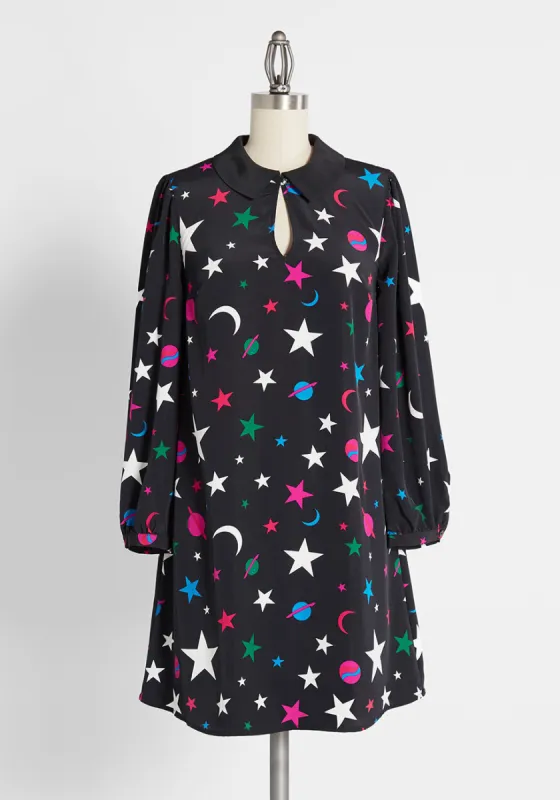 Captain Galactic Fantastic Shift Dress made by Modcloth