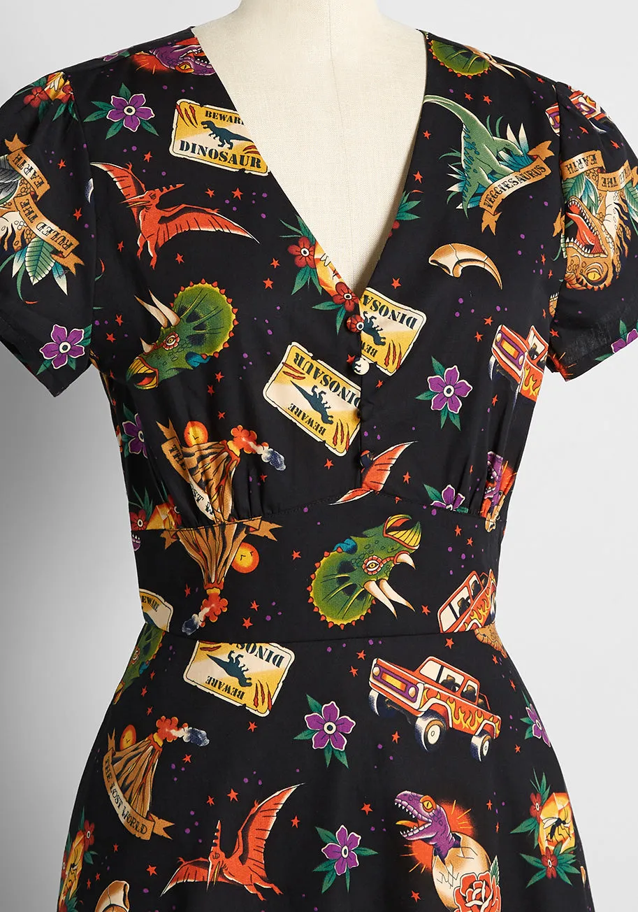 Tattoo Time Warp Mini Dress sold by Modcloth product image thumbnail 3