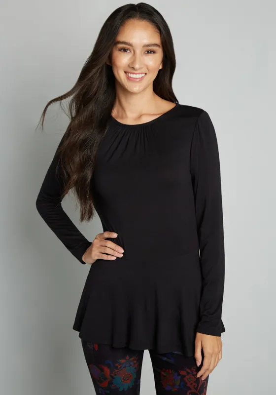 Full Of Purpose Peplum Top sold by Modcloth