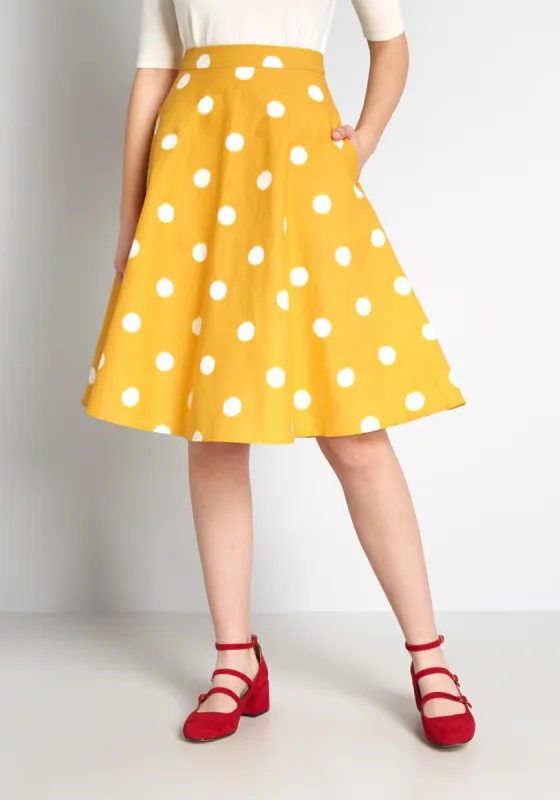ModCloth x Collectif Good Golly A-Line Skirt sold by Modcloth
