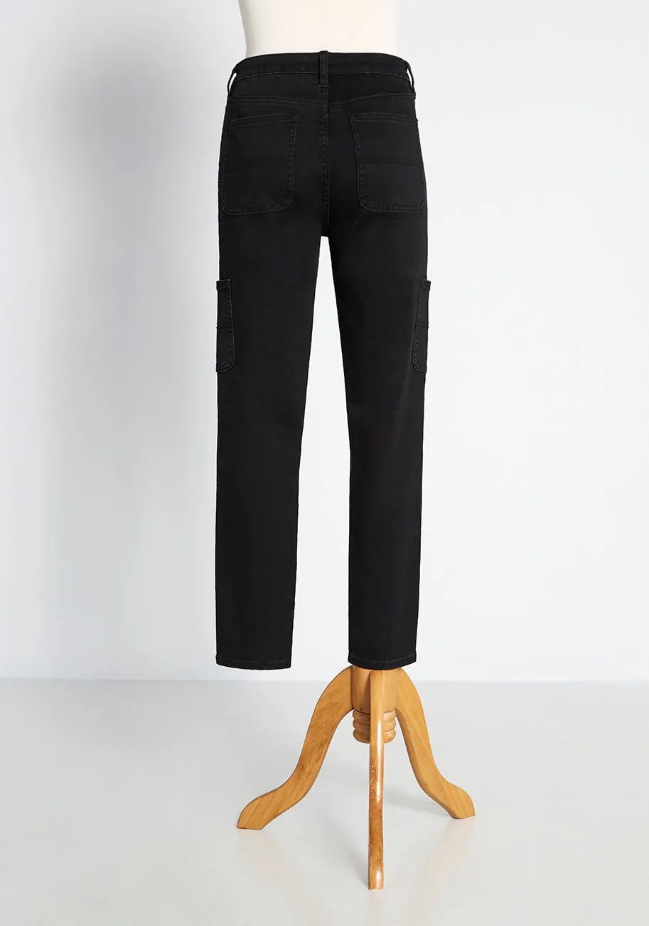 In Unity with Utility Skinny Cargo Jeans sold by Modcloth product image thumbnail 2