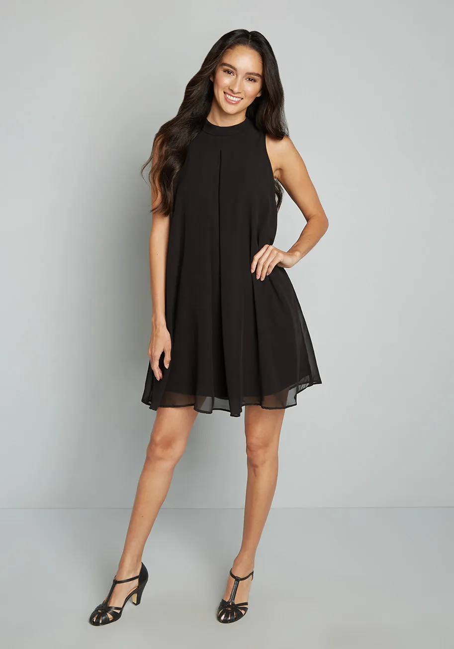 An Elegant Entrance Tie-Neck Shift Dress sold by Modcloth product image thumbnail 4
