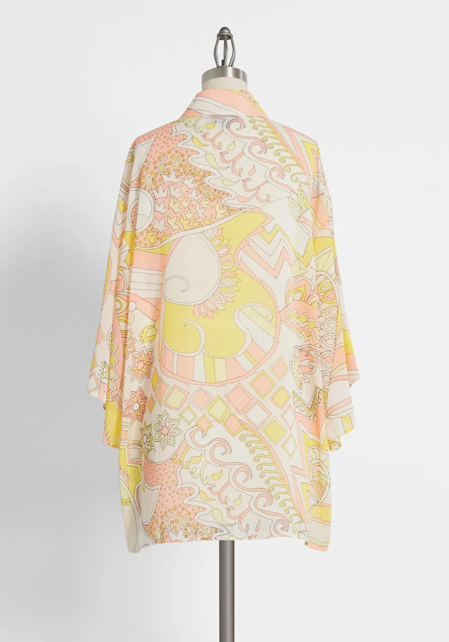 Peaches and Queen Chiffon Kimono sold by Modcloth product image thumbnail 2