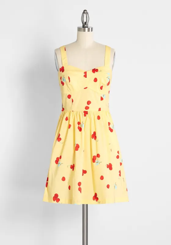 Peace of Mind in the Sunshine Fit and Flare Sundress sold by Modcloth
