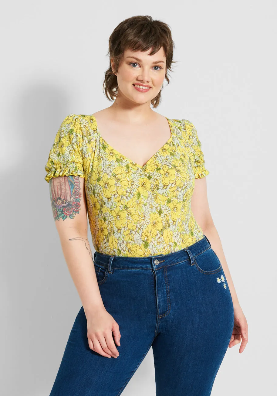 Such A Sweetheart Bodysuit sold by Modcloth