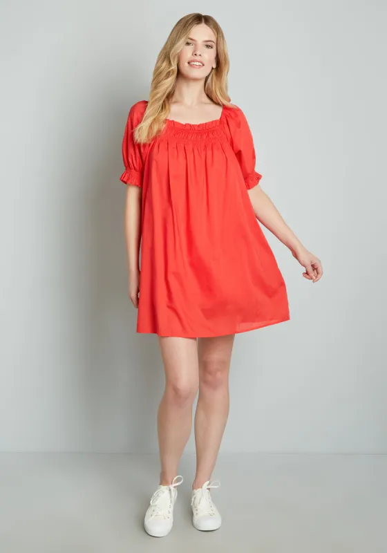 Summertime Garden Stories Smocked Mini Dress (Final Sale) made by Modcloth