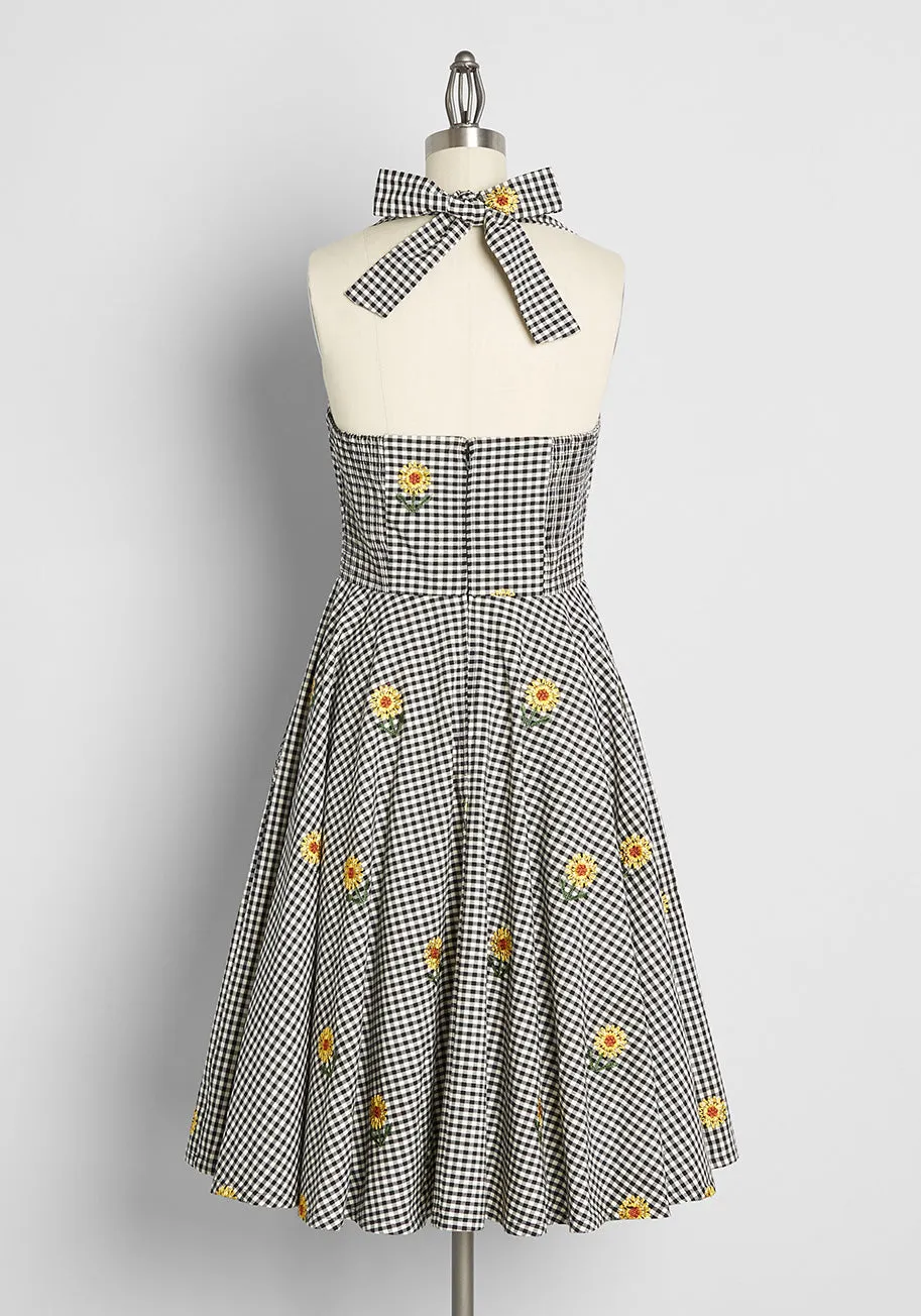 Sunflowers Are My Superpower Fit And Flare Dress sold by Modcloth product image thumbnail 2