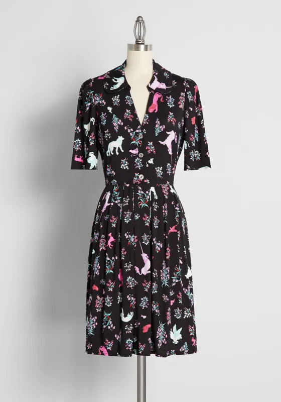 Inviting Me For Tea? A-Line Dress sold by Modcloth
