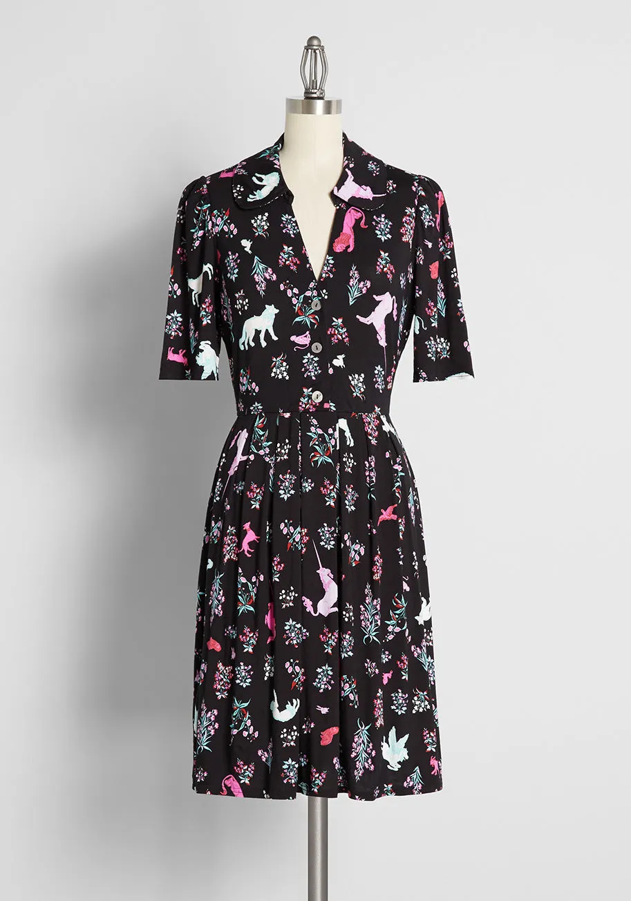 Inviting Me For Tea? A-Line Dress sold by Modcloth