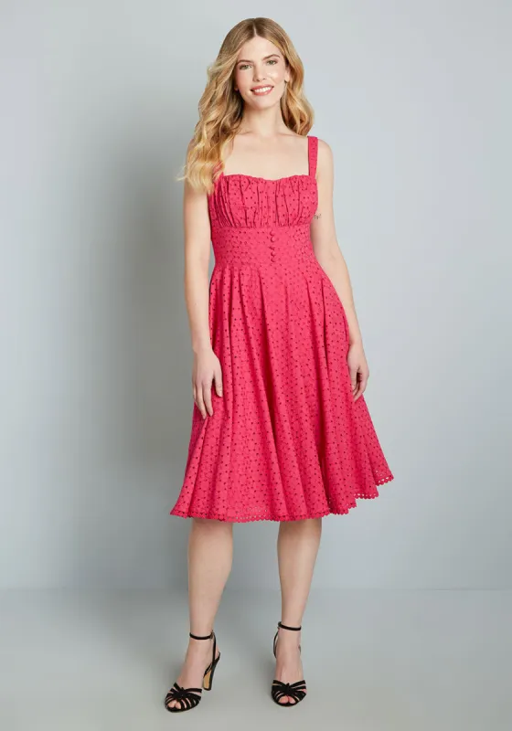 Anglaise For Days Fit And Flare Dress sold by Modcloth