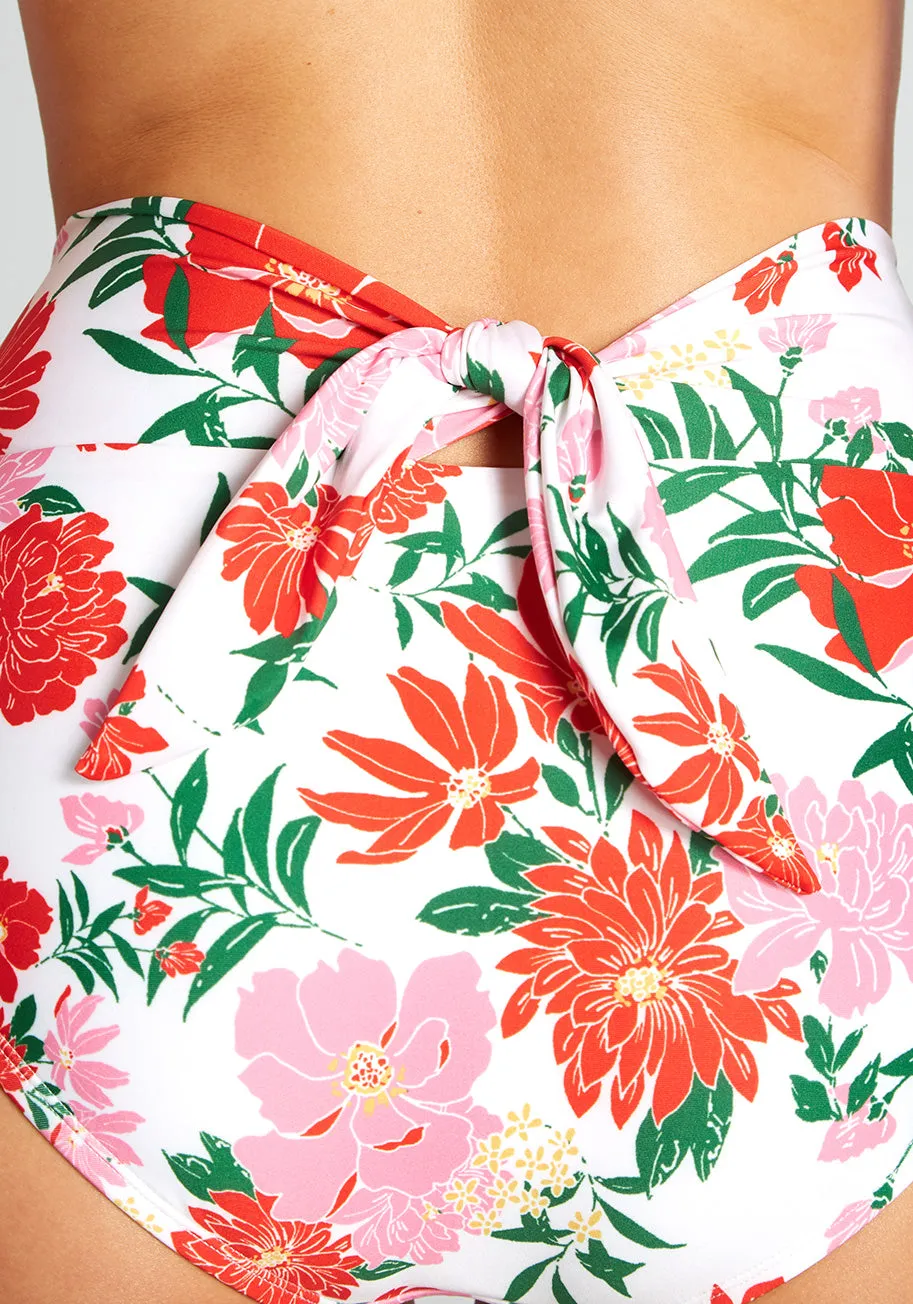 The Clarice High-Waisted Bikini Bottom sold by Modcloth product image thumbnail 5