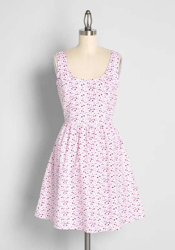 Raining Love From Above Fit and Flare Dress sold by Modcloth