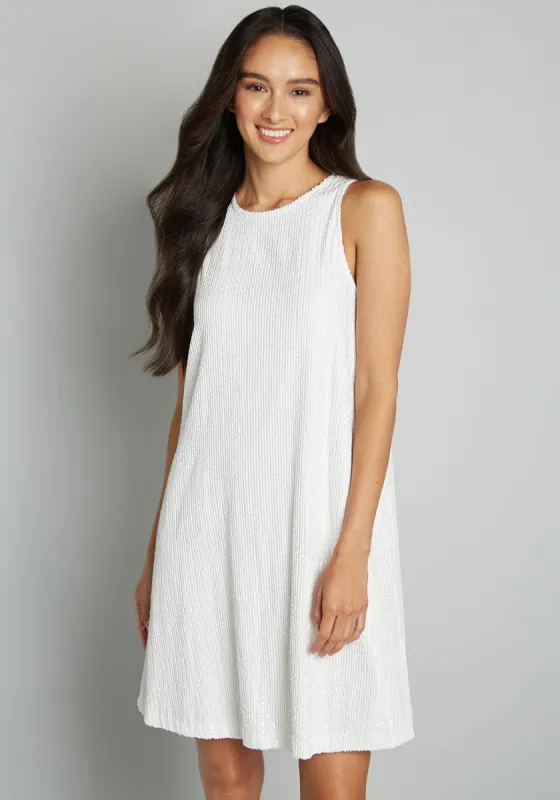 Shine and Dine Sequin Shift Dress sold by Modcloth