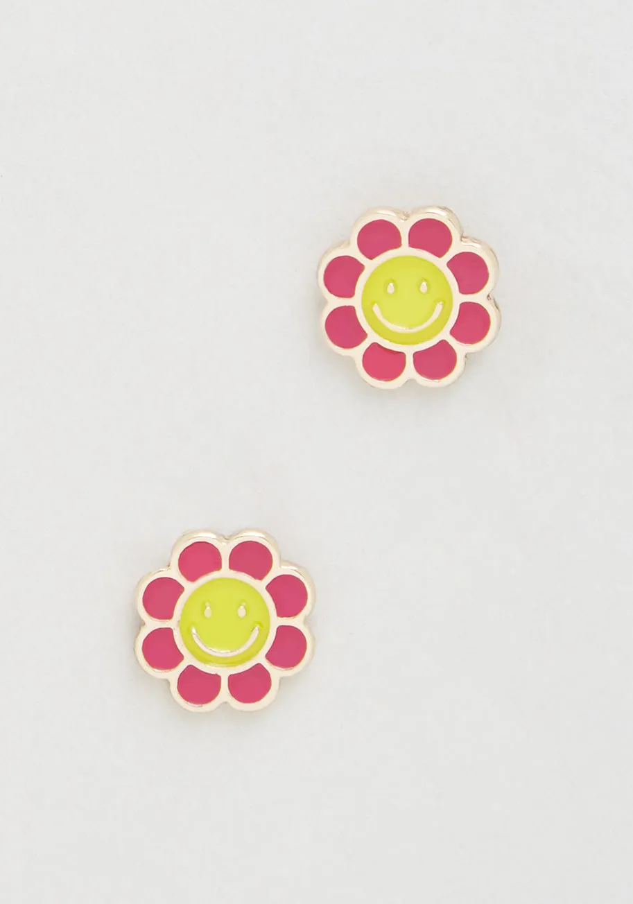 Smile In Style Stud Earrings sold by Modcloth