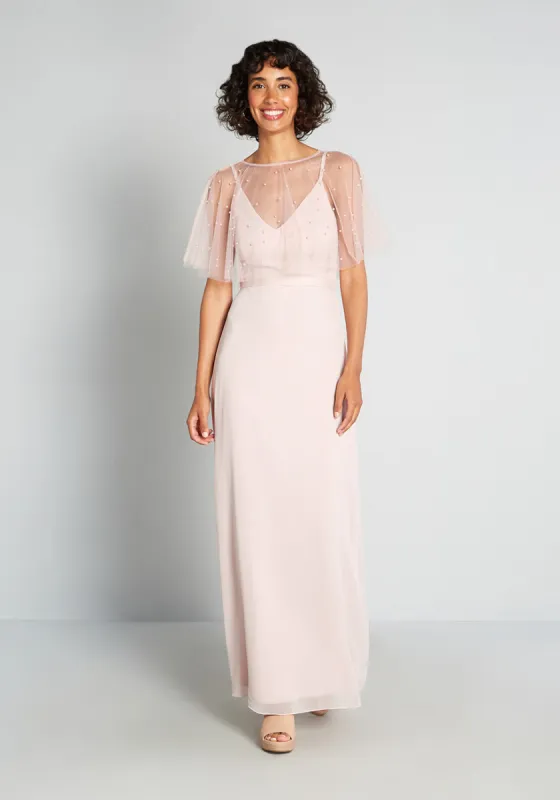 Misty Pink Perfection Maxi Dress sold by Modcloth