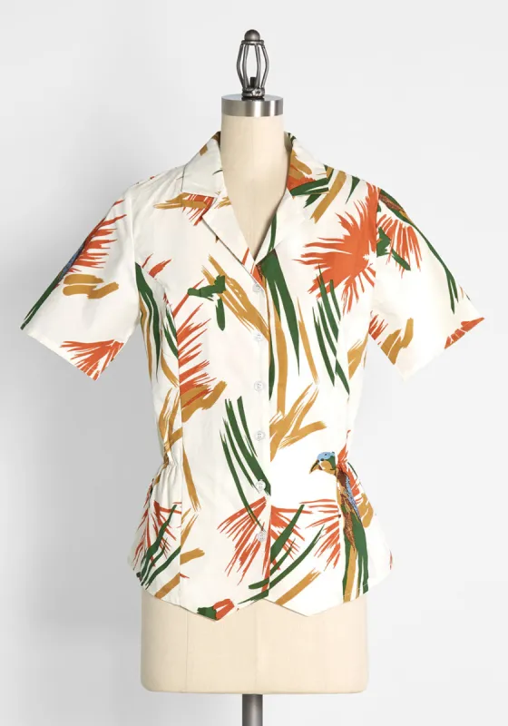Parrot of Merit Button-Up Shirt sold by Modcloth