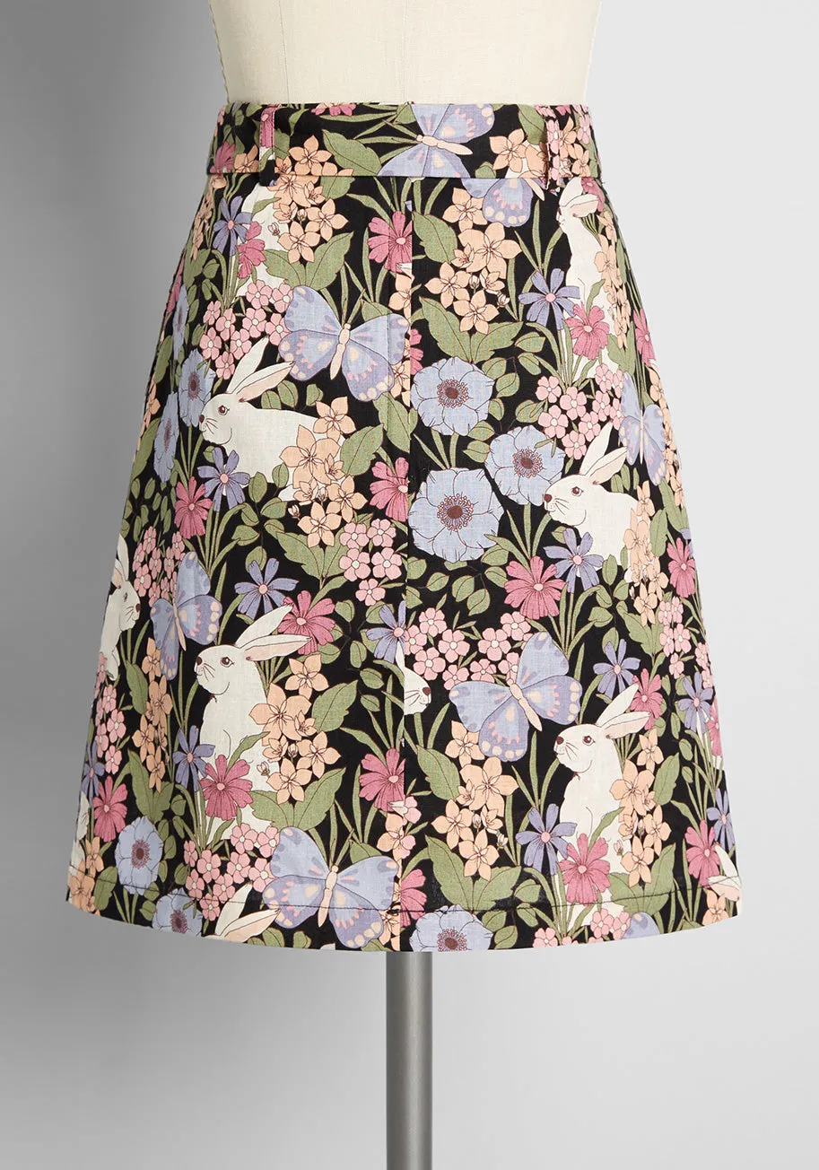 Bounty Of Bunnies Mini Skirt sold by Modcloth product image thumbnail 2