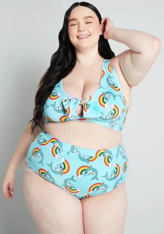 ModCloth x Collectif The Sara High-Waisted Bikini Bottom sold by Modcloth