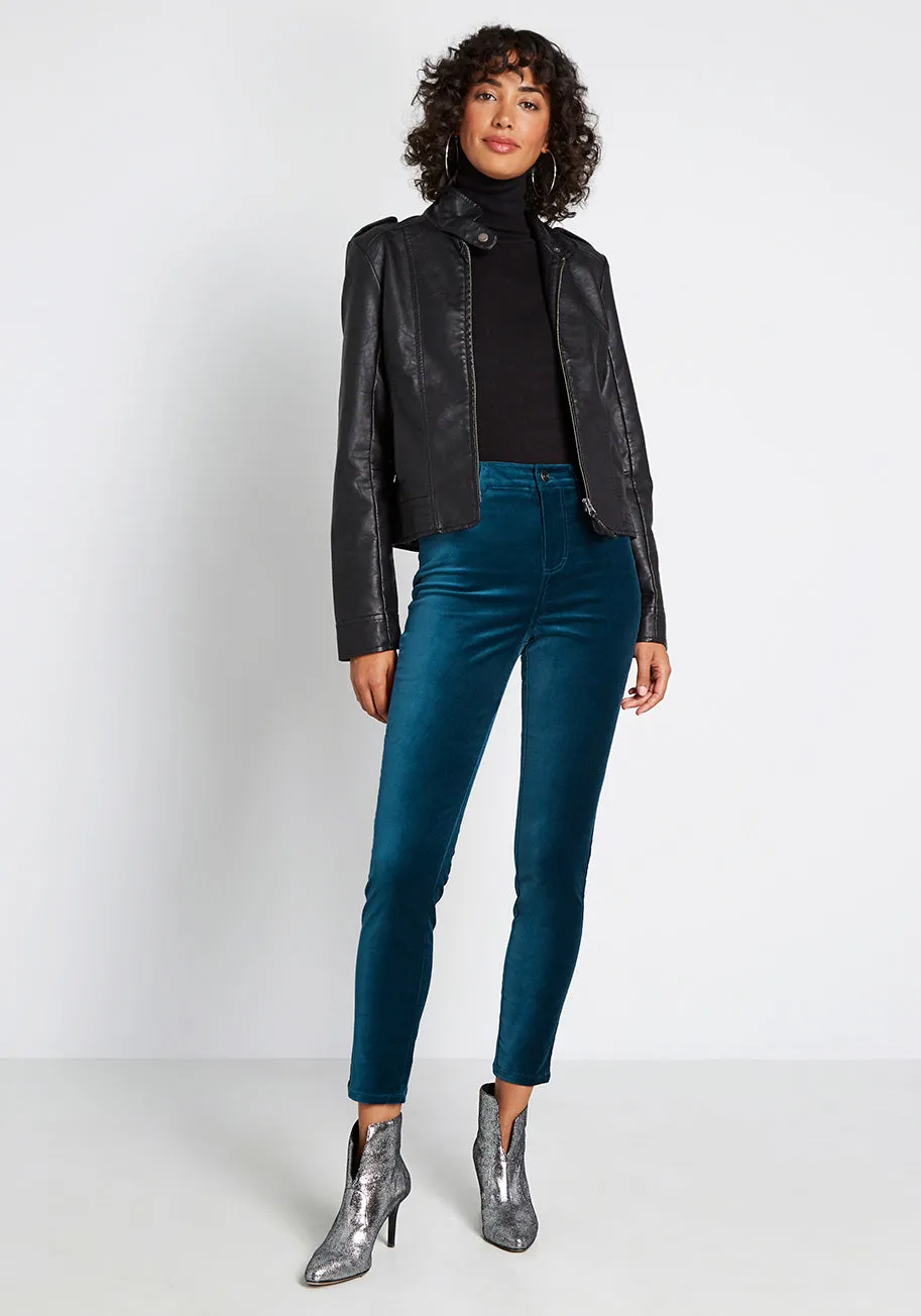 Simply Divine Velvet Skinny Pants sold by Modcloth product image thumbnail 5