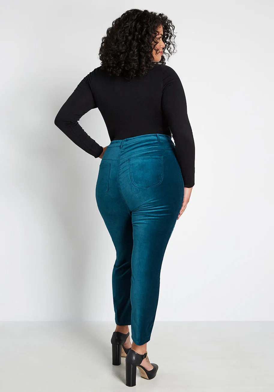 Simply Divine Velvet Skinny Pants sold by Modcloth product image thumbnail 2