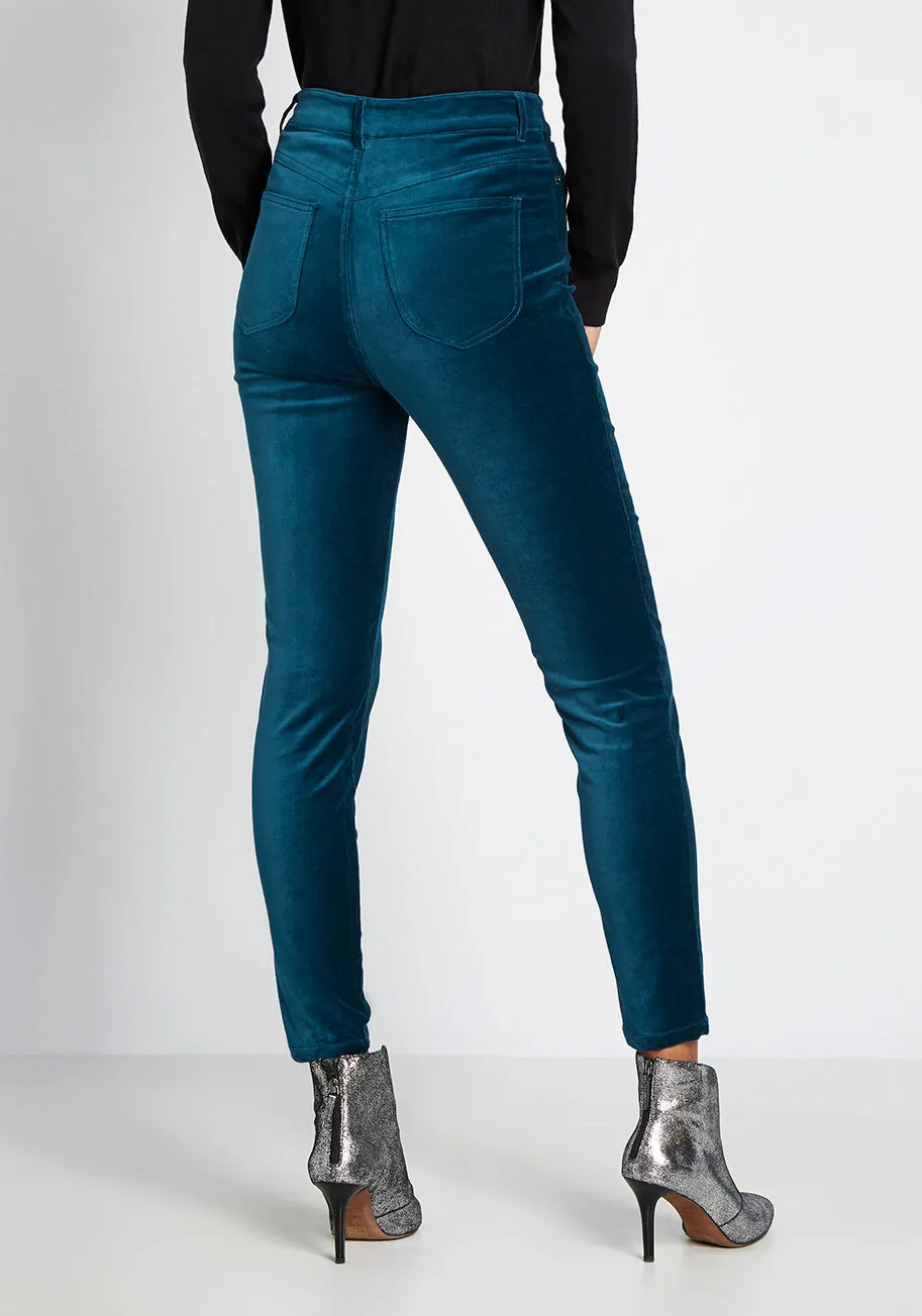 Simply Divine Velvet Skinny Pants sold by Modcloth product image thumbnail 4