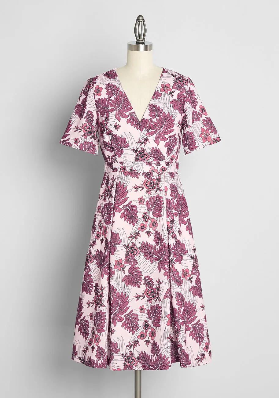 On the Topic of Tropic Midi Dress sold by Modcloth