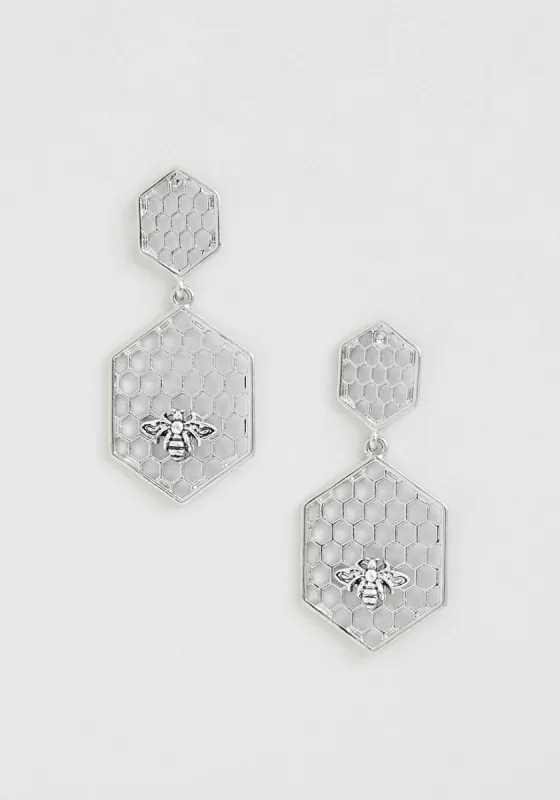Honeycomb Homecoming Dangle Earrings sold by Modcloth