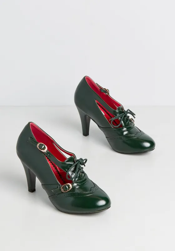 Lulu Hun x Collectif Strappy Showstopper Heel sold by Modcloth