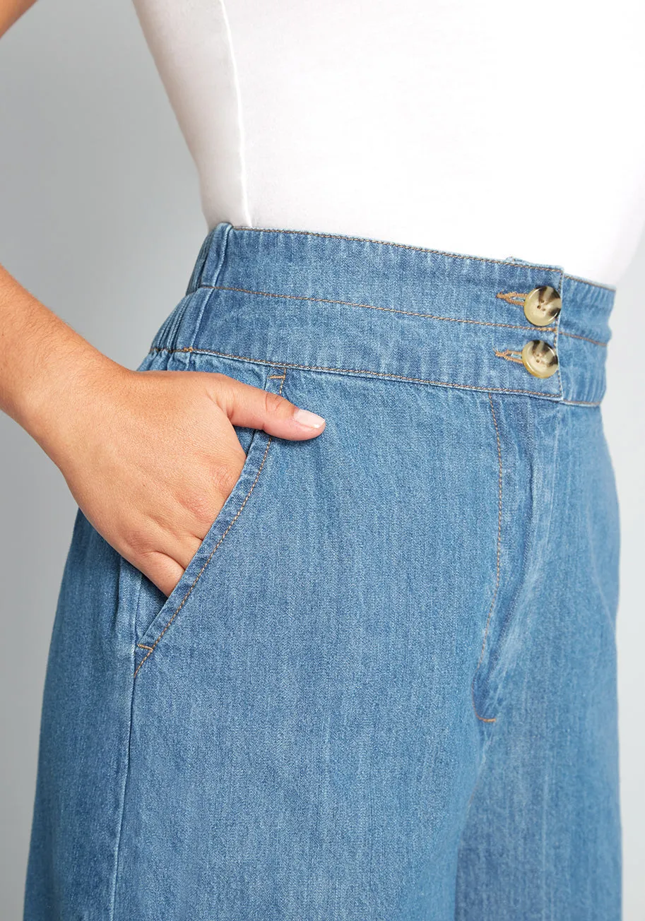 Plan Your Weekend Wide-Leg Jeans sold by Modcloth product image thumbnail 4