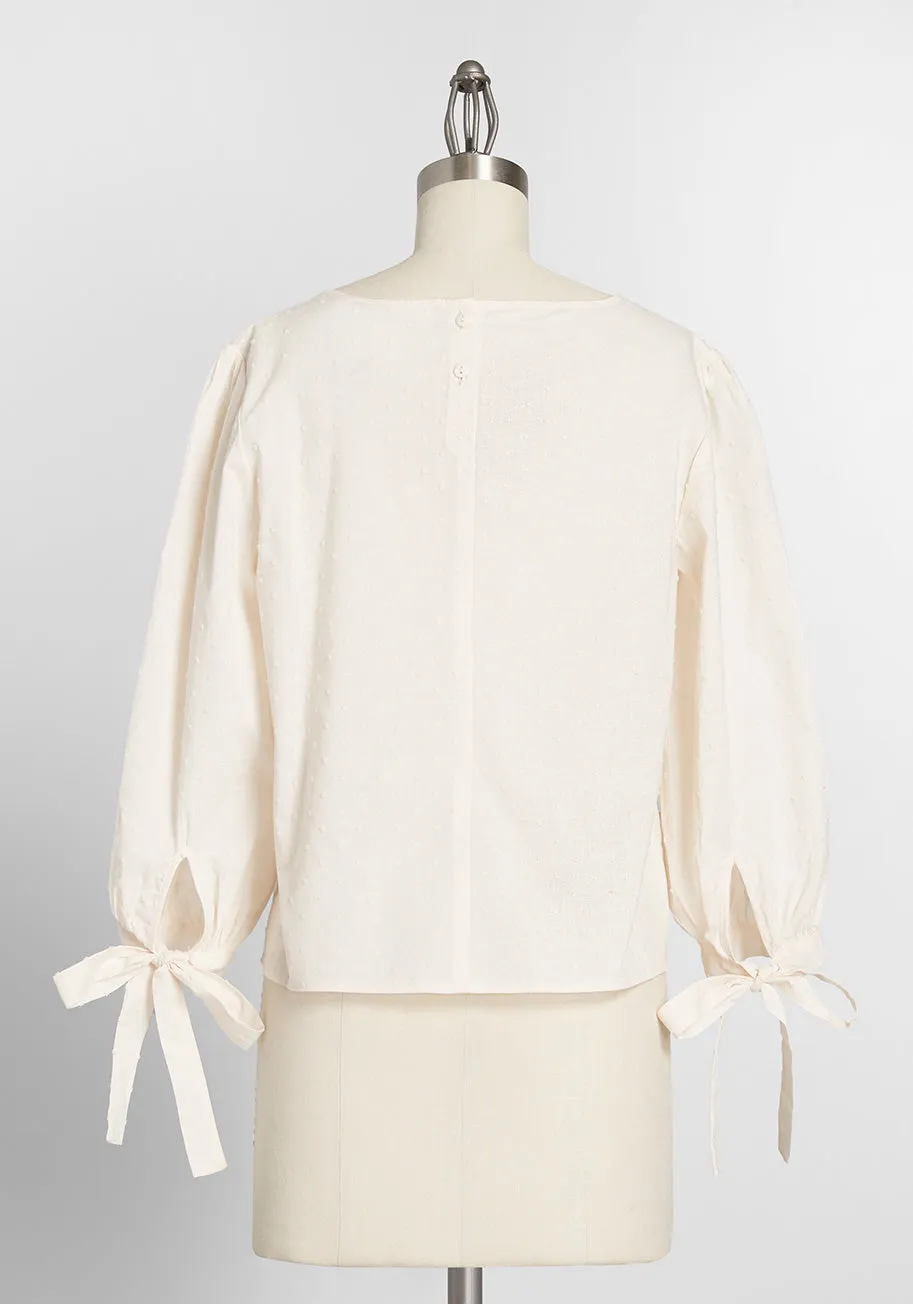 ModCloth x Princess Highway Tie-Sleeve Top sold by Modcloth product image thumbnail 2