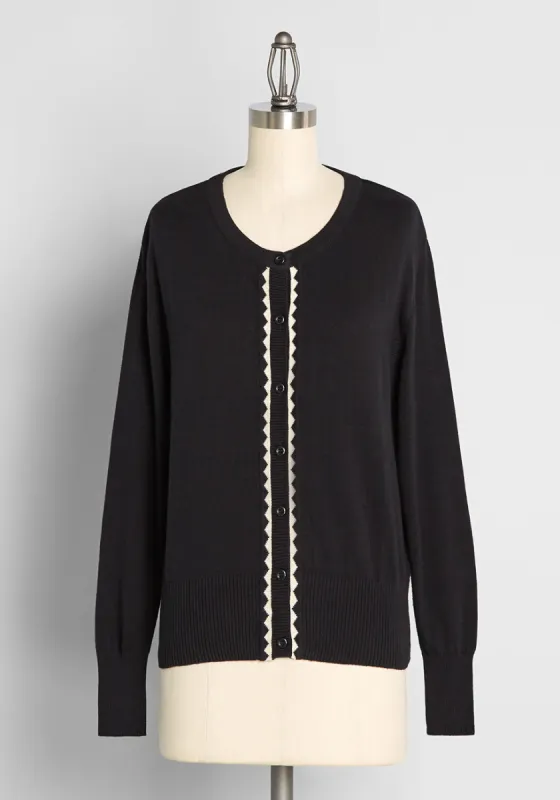 Zigging These Zags Cardigan sold by Modcloth