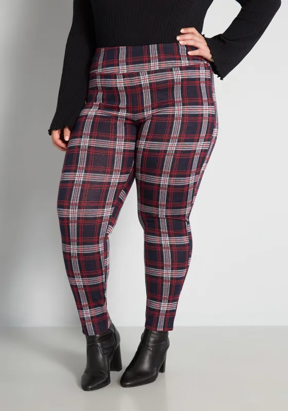 Never Plaid It So Good Leggings sold by Modcloth