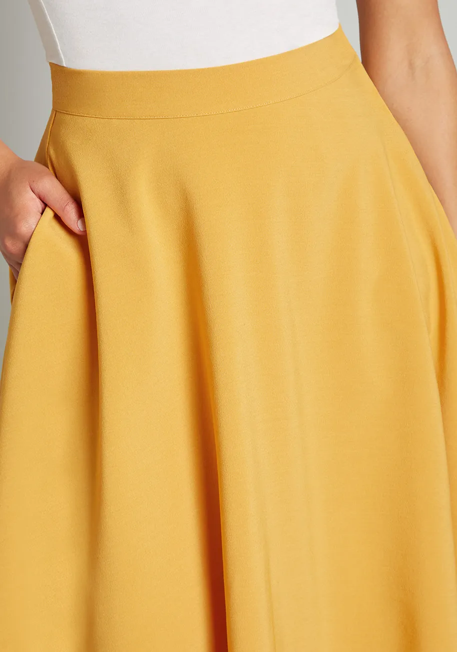 Just This Sway A-Line Skirt sold by Modcloth product image thumbnail 4
