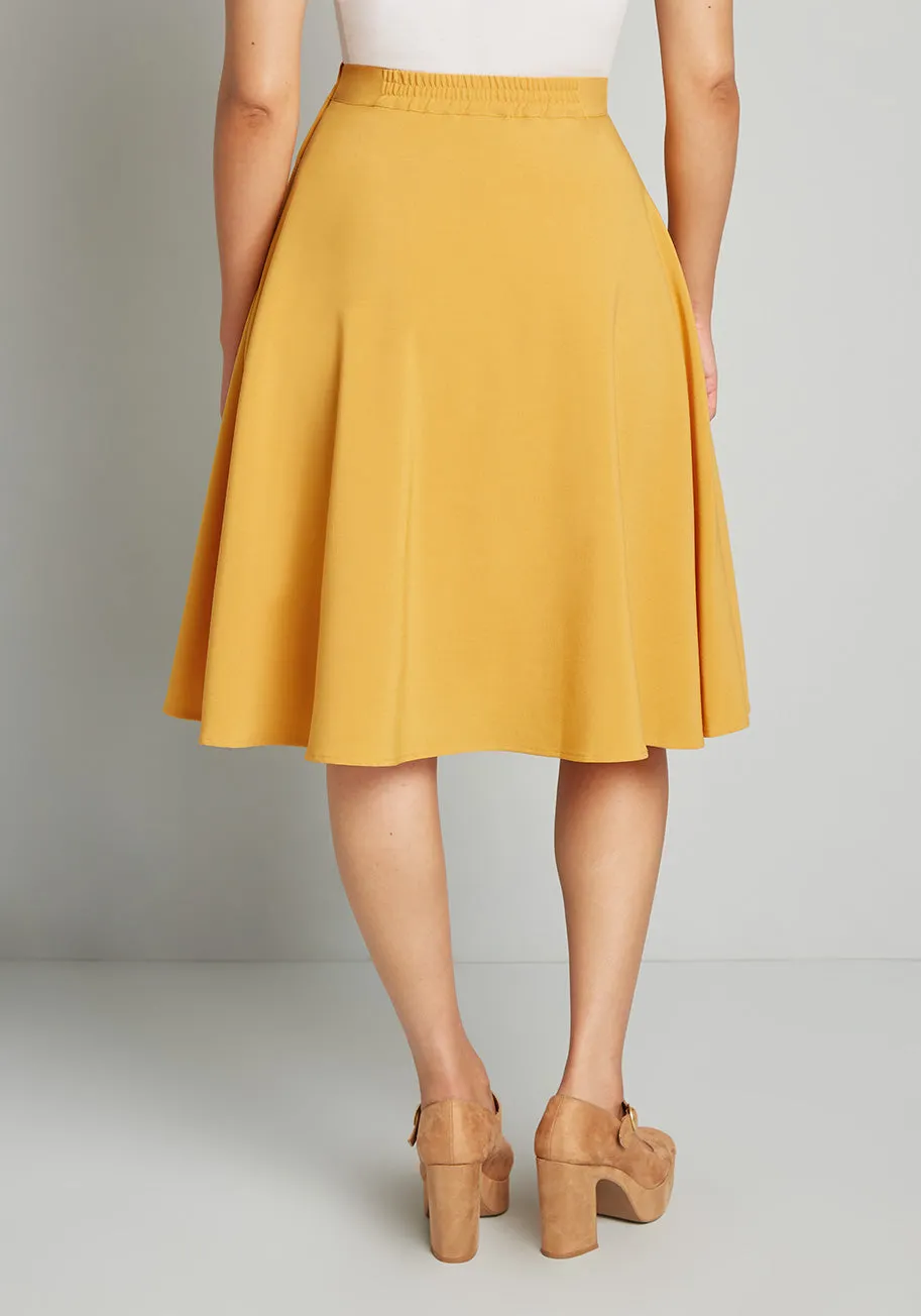 Just This Sway A-Line Skirt sold by Modcloth product image thumbnail 2