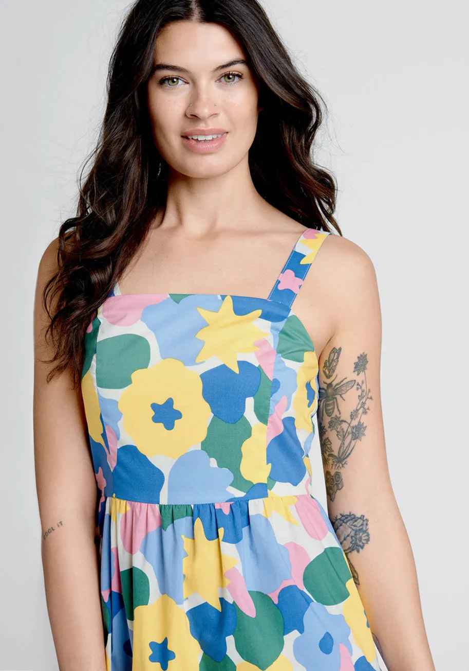 Blossoms In The Breeze Tiered Midi Dress sold by Modcloth product image thumbnail 4