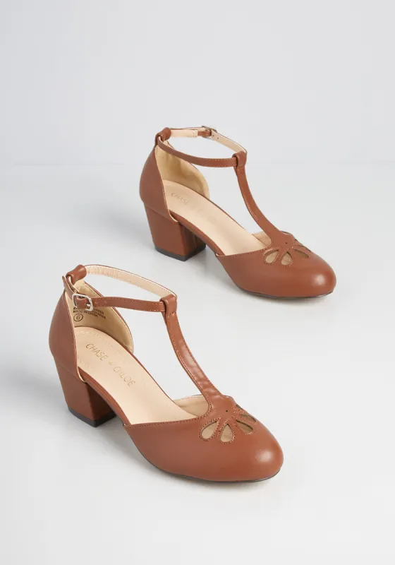 Tonight We're Twirling T-Strap Heel made by Modcloth
