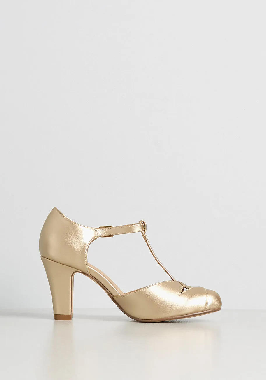 Going Out Glam T-Strap Heel sold by Modcloth product image thumbnail 3