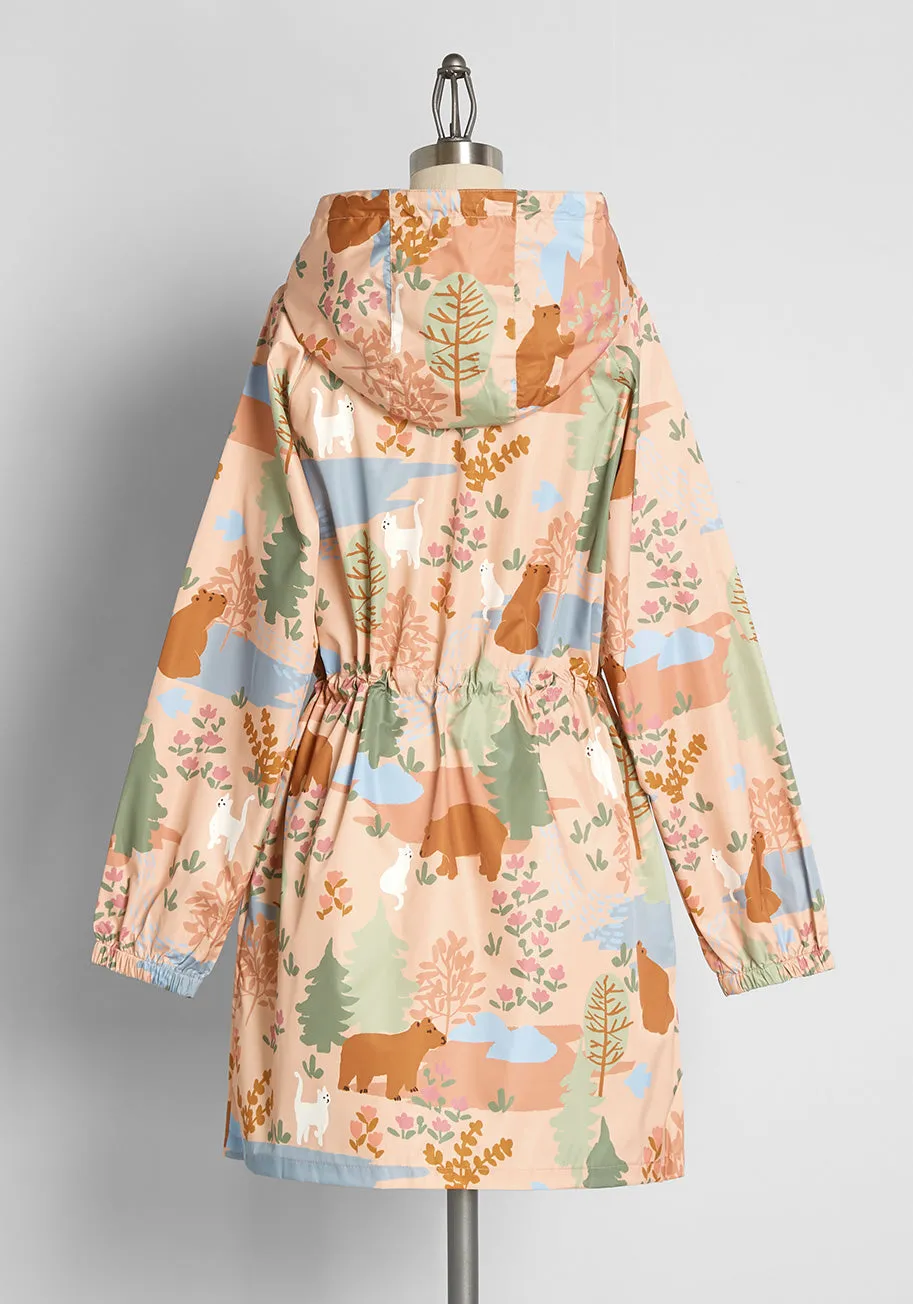 Facing The Wilderness Rain Jacket sold by Modcloth product image thumbnail 2