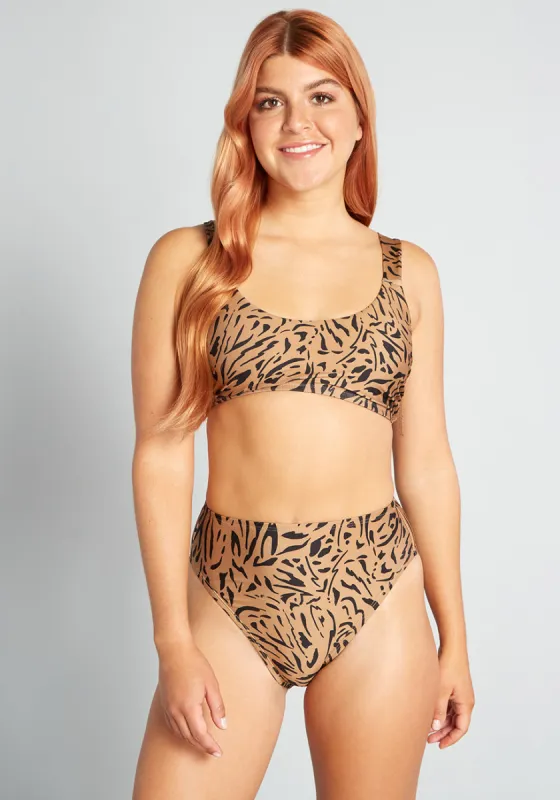 The Franky High-Waisted Bikini Bottom (Final Sale) sold by Modcloth