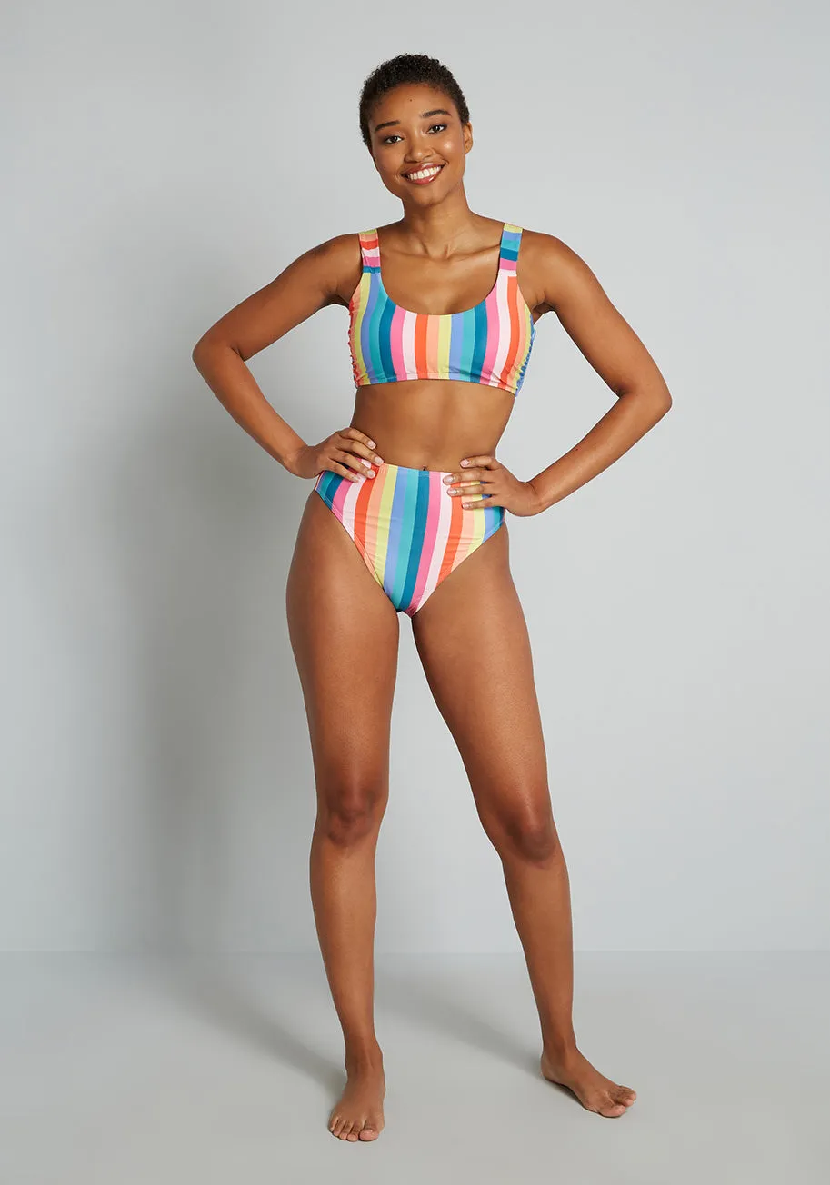 The Franky High-Waisted Bikini Bottom sold by Modcloth product image thumbnail 3