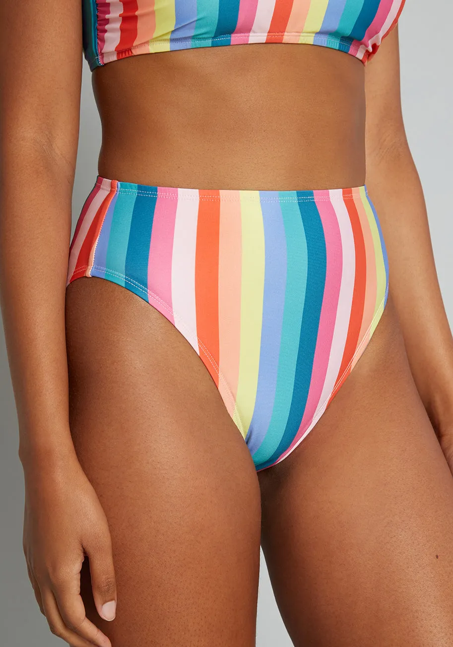 The Franky High-Waisted Bikini Bottom sold by Modcloth product image thumbnail 4