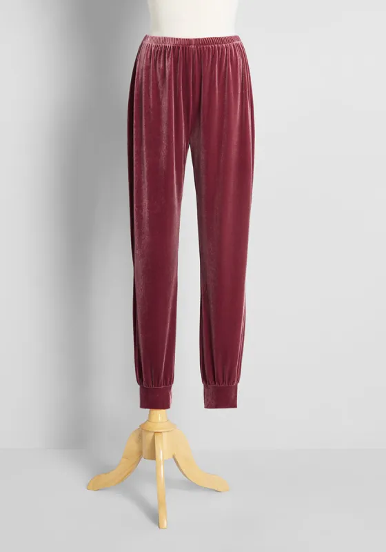 Touch and Go Velour Joggers sold by Modcloth