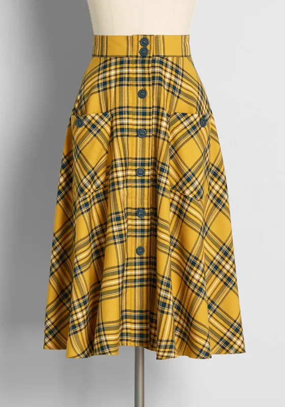 Befitting Brilliance Midi Skirt sold by Modcloth