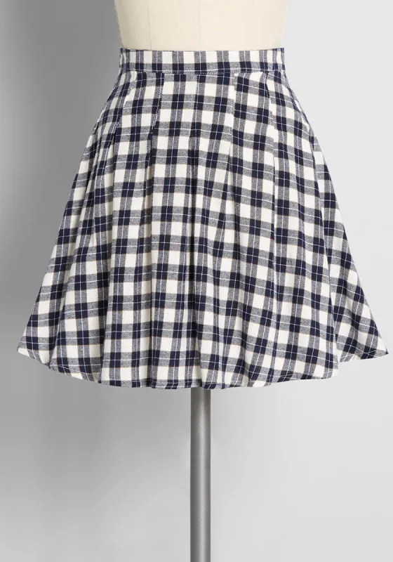 Love The Perks Pleated Mini Skirt sold by Modcloth