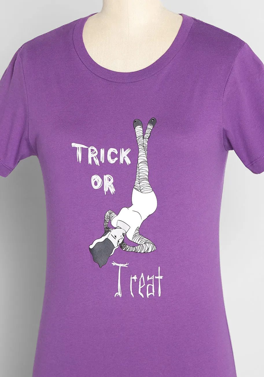 Trick or Treat? Graphic Tee sold by Modcloth product image thumbnail 3