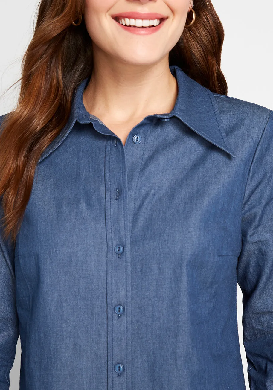 A New Classic Button-Up Top sold by Modcloth product image thumbnail 4
