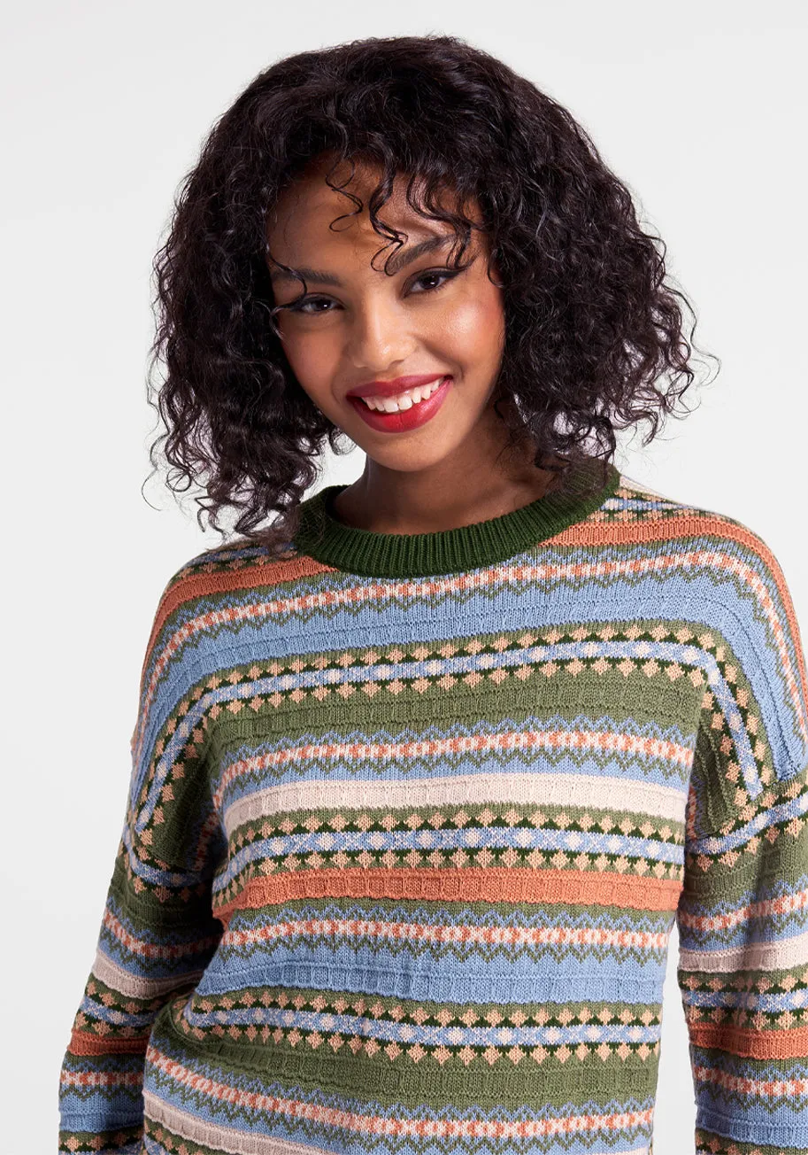 Mosaic Magic Fair Isle Sweater sold by Modcloth product image thumbnail 4