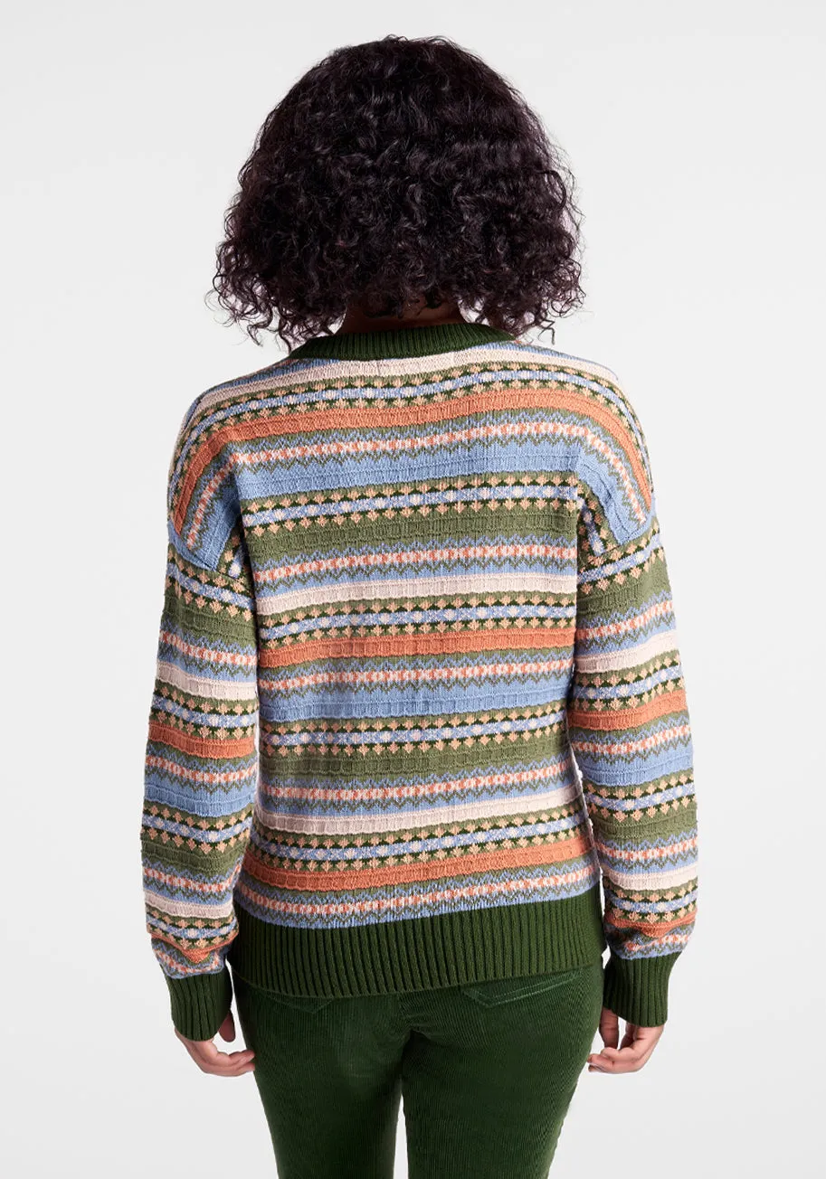 Mosaic Magic Fair Isle Sweater sold by Modcloth product image thumbnail 2